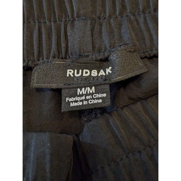 Womens Cargo Jogger Pants Size Medium Black Pull On Lightweight Rudsak - Picture 6 of 6